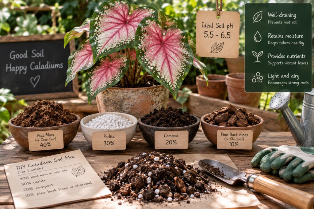 Soil Mix for Caladiums