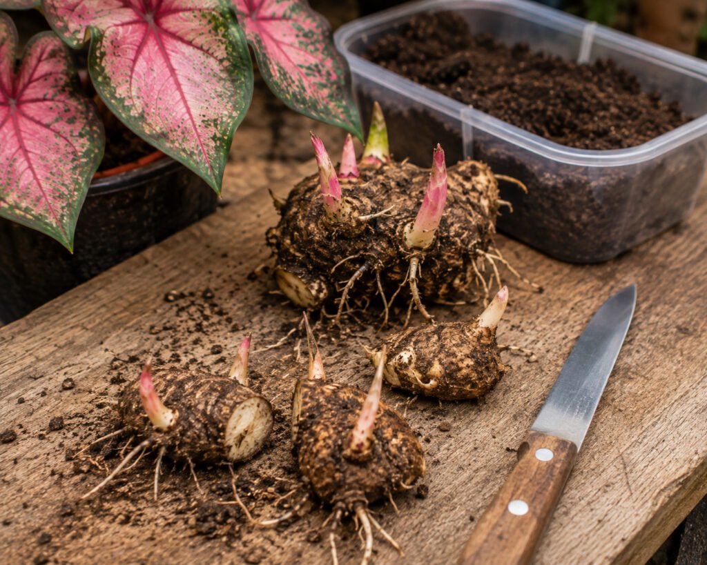 propagate Caladiums from tubers