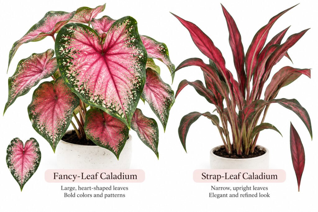 strap-leaf caladium
